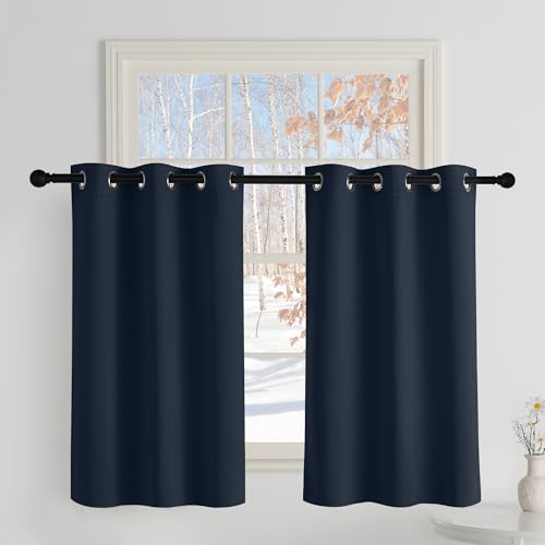 PONY DANCE Scheibengardinen für Kleine Fenster 2 Stücke H 90 x B 106 cm...