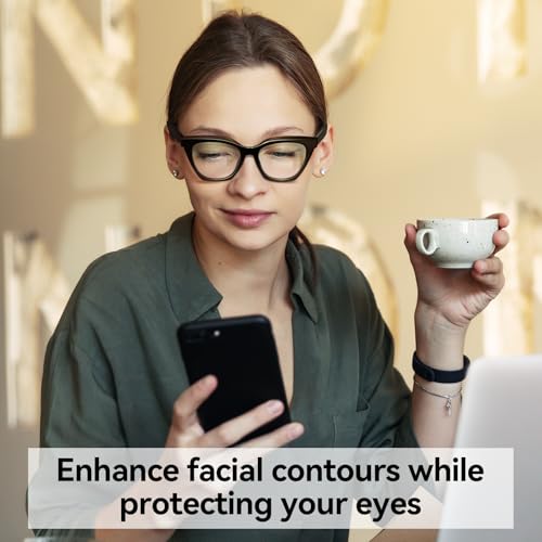Image of Dollger Blue Light Blocking Glasses Women Men Computer Eyeglasses Fashion TR90 Acetate Blue Light Glasses