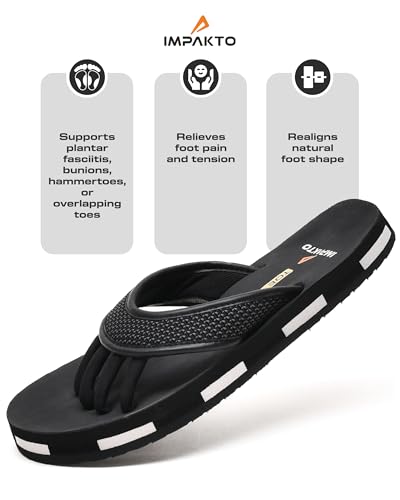 Image of Impakto 5 Finger Slippers for Men | Lightweight & Flexible Flip Flop | Toe-Alignment & Quick Drying | Skid-Resistant & Comfortable Bouncy Sole | Summer Chappal for Indoor & Outdoor