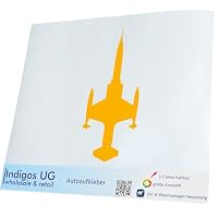 INDIGOS UG Autoaufkleber „Hercules Plane“ – 149x70 Cm, Blau, UV-beständig & Rückstandslos Entfernbar, Für Auto & Fenster