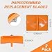 157400-1001 Paper Trimmers Blades Replacement for Fiskars Paper Trimmer TripleTrack High Profile Blades, for Fiskars Paper Cutting & Scoring Titanium Blade(2 PCS)