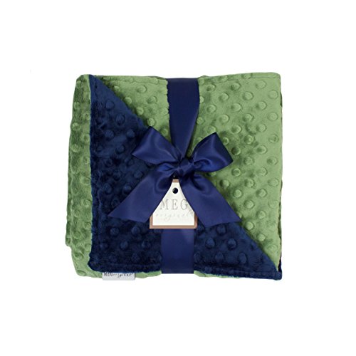 MEG 971 Babydecke, Marineblau / Dunkelsalbeigrün Cover