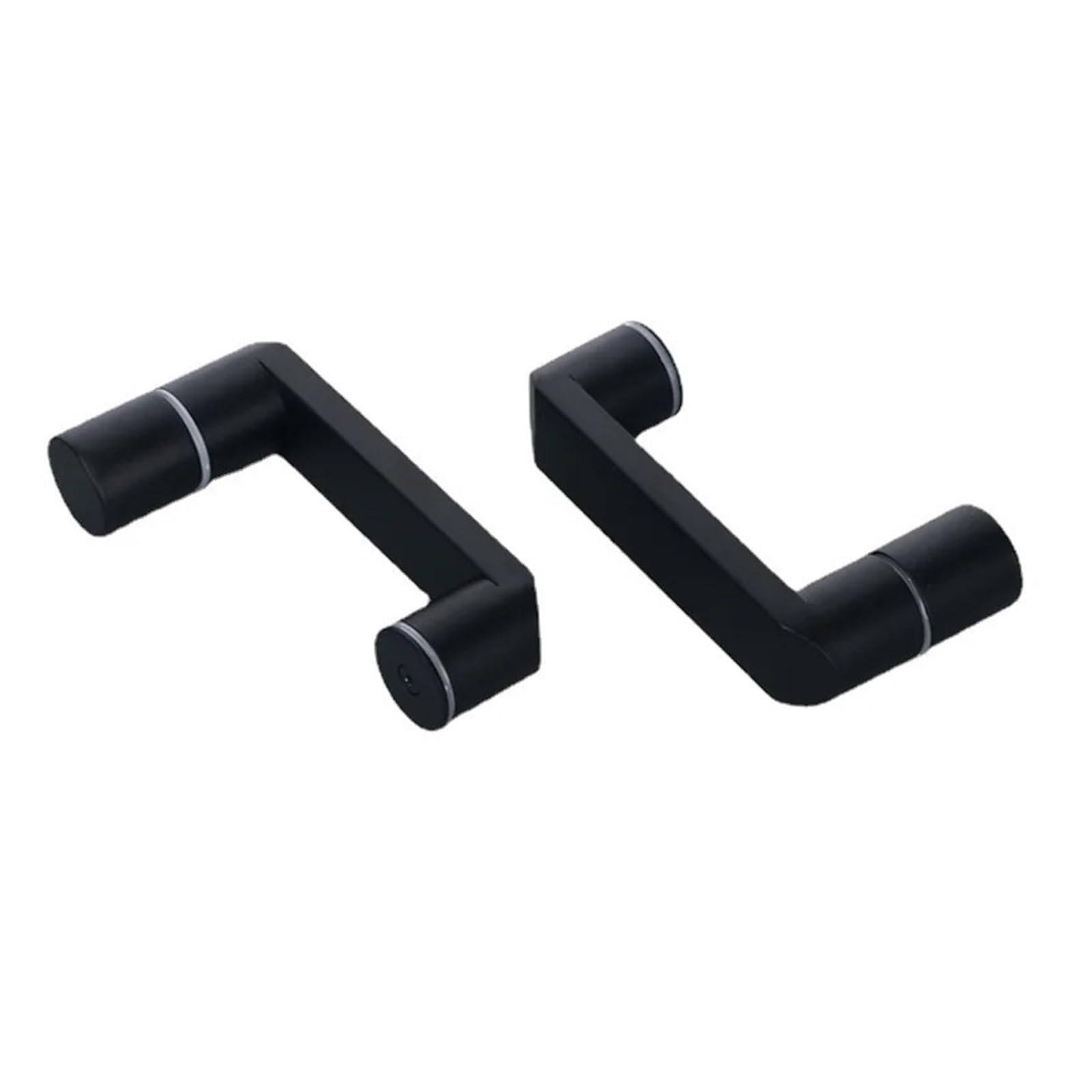 Poignée de porte en verre coulissante noir mat 145mm pour douche x2