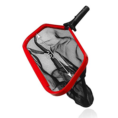 ActionEliters Pool Skimmer Net Leaf Rake with Deep Bag, Professional Heavy Duty Mesh, Commercial Size