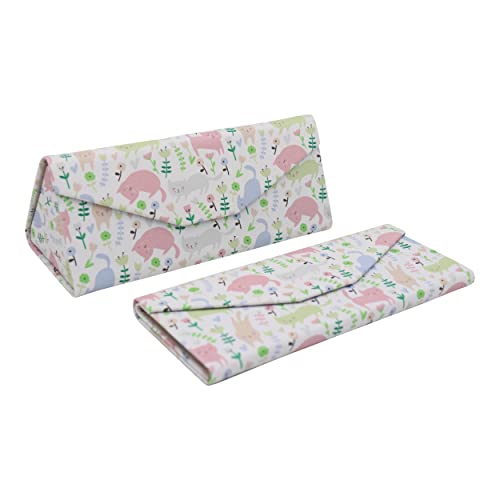 Image of Real Sic Glasses Case for Men and Women - Magnetic Folding Hard Shell Sunglass Holder - Inspired by Adorable Animals