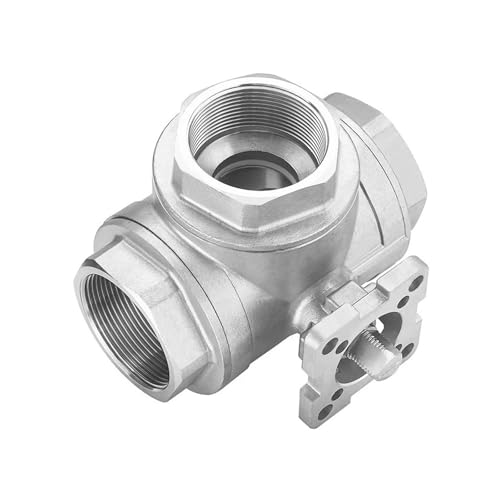 Vanne pneumatique à trois voies pour automatiser et dévier les fluides industriels en inox - 2