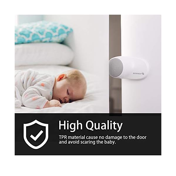 EUDEMON (4 Pack,White) Adjustable Door Guard Door Stop, Finger Pinch Guard,Revolving Door Stopper for Child Proofing… – Bild 6