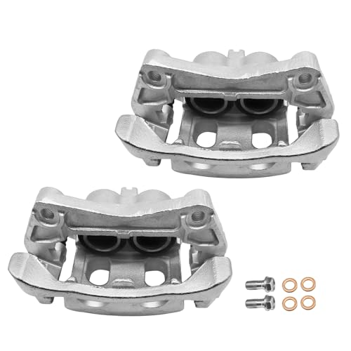 Image of Front Brake Caliper Compatible with Nissan Pathfinder 2013-2020 | Front Calipers Compatible with 2013-2020 Nissan Pathfinder Brake Caliper Set w /Brackets, Replacement 19-B7100 19-B7101