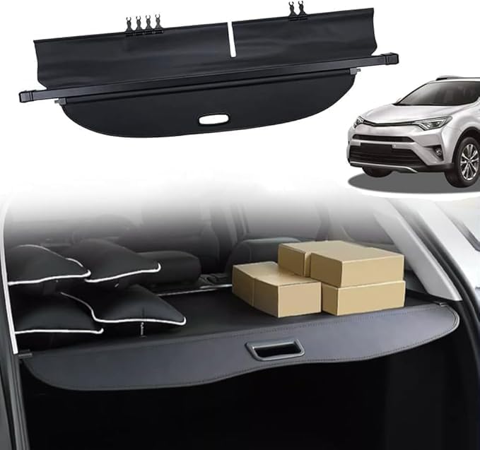 Cubierta de carga retráctil para Toyota RAV4 2014-2019, ideal para proteger maletas en tus viajes