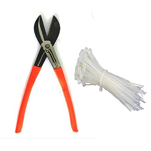 SAI PRASEEDA UV Stabilized 18 Guage Welding Wire Garden Fencing Iron Net_Tree Guard Net_Anti Bird Net_3 Feet Height X 10 Feet Length_with 1 Cutter and 100 PVC Tags SP46