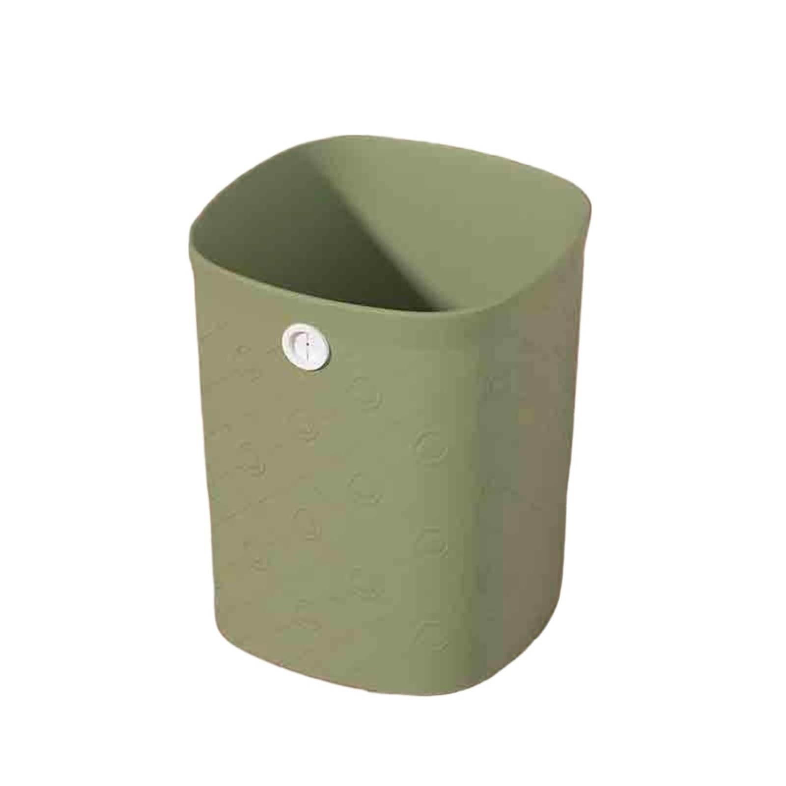 Waste Bins Garbage Bin Large Kitchen Bathroom Dedicated Bedroom Living Room Dormitory Office(Green)