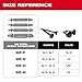for Milw aukee 49-57-9001 M2 Steel Screw Extractor Set 4-Piece, Damaged Screw Removal Tool Kit with Easy-Out Extractors for Broken Bolts and Stripped Screws, High-Speed Steel Construction