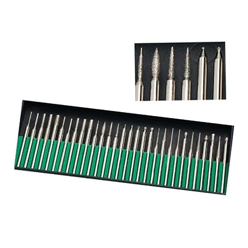 Set de 30 piezas de fresas de diamante con recubrimiento de titanio miniatura 1