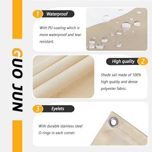 Voile d'ombrage 240x940 résistant à la pluie pour protéger la terrasse du soleil
