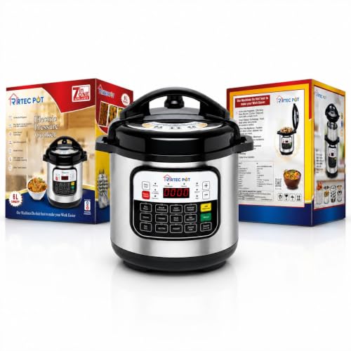 Image of RTEC Electric Pressure Cooker | Multi Cooker for Rice, Dal, Curry & Biryani | Stainless Steel Inner Pot | Automatic Keep Warm Function | Electric Rice & Pressure Cooker | 6L Capacity
