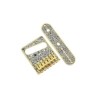 This is a beautiful and very well-made Guitar Parts hardware kit,including a Bridge Plate and Control Plate. Made of high quality metal, it is sturdy and durable. Elegant metallic gold pattern design, beautiful decoration for your guitar. Comes with ...