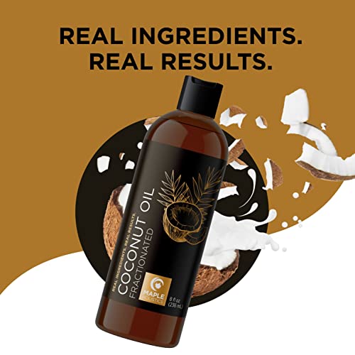 Fractionated Coconut Oil For Skin And Hair - Liquid Coconut Oil For Hair Care And Body Oil For Dry Skin - Pure Coconut Oil Hair Moisturizer For Men And Women And Carrier Oil For Essential Oils Mixing #TOP6