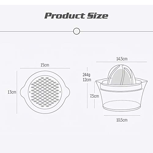 Honorall Espremedor de frutas manual multi-funcional Citrus Lemon Orange Juicer de mão com placa de