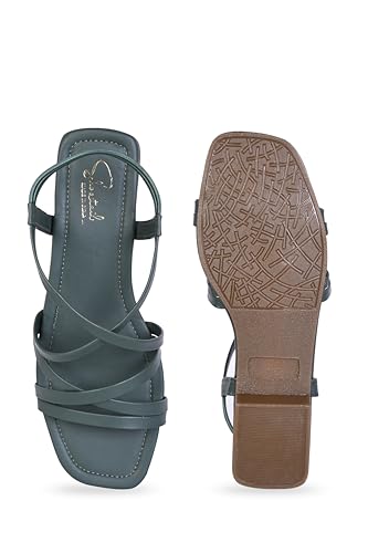 Image of Women Flats Sandals | Stylish Embroidered Slip-On Flats for Women | Comfortable Lightweight Sandals | Ethnic & Casual Footwear for Ladies SL1043