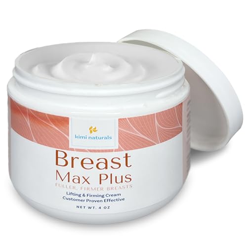 Kimi Naturals Breast Max Plus - Breast Enhancement Cream - Firming and Lifting Cream for Saggy Breast and Fast Growth - Breast Enlargement - 4 OZ