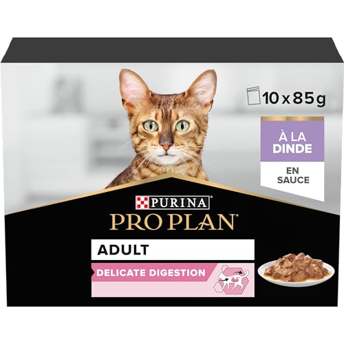 PURINA PRO PLAN | DELICATE DIGESTION | Aliment Complet pour Chat Adulte | Aide à favoriser un...