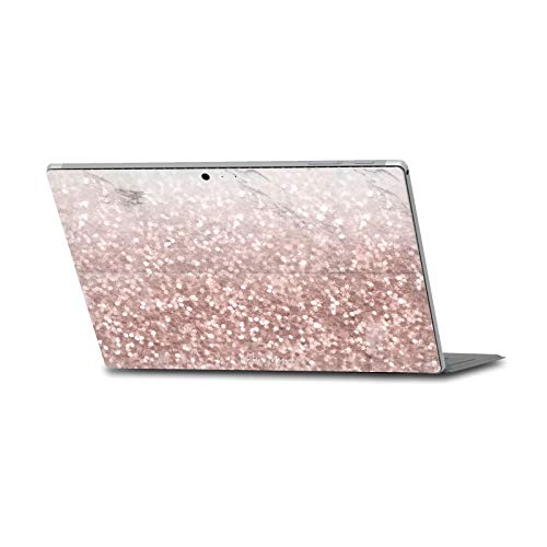 Skin Surface Pro marbre rose et paillettes pour sublimer votre espace de coworking