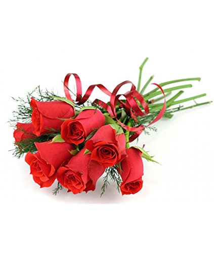 FACTORIA FLOR: RAMO DE 6 ROSAS ROJAS NATURALES + TARJETA CON NOTA PERSONALIZADA. POSIBILIDAD DE ENVÍO EN 24 HORAS SELECCIONANDO ENTREGA URGENTE, ENVÍO ESTANDARD 48 H GRATUITO Cover