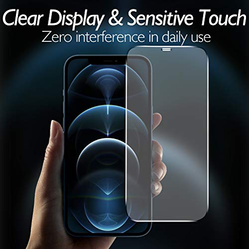 Shacoryze for iPhone 12 Pro Max Screen Protector Front and Back, iPhone 12 Pro Max Glass Protector Front & Rear Tempered Glass HD Clarity Compatible with iPhone 12 Pro Max (6.7 inch) — view 4