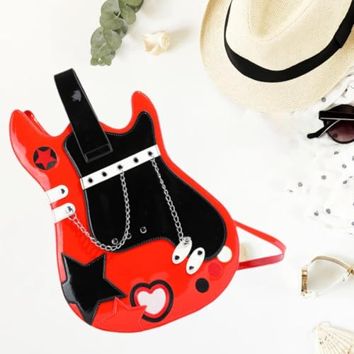Sac à main original guitare rouge : résolvez le manque d'espace avec style - 4