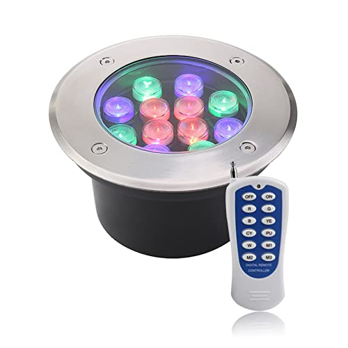 Foco estanque sumergible RGB para decoración nocturna de fuentes y estanques