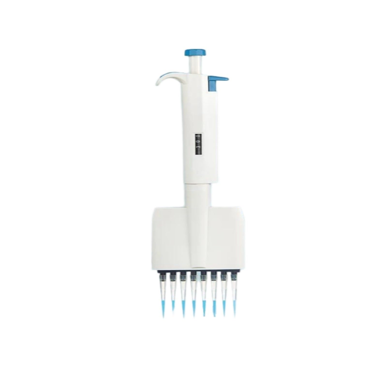 Pipeta de laboratorio 8 canales, micropipeta 12, manual, digital, ajustable, plástico,Micropipetas(8 channel 5-50ul)