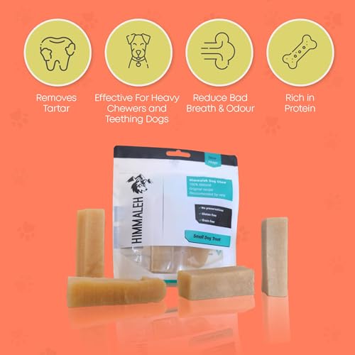 Himmaleh Yak Chews for Dogs, Dog chews for dogs small and puppies (pack of 4), Protein Rich Dog Chews Long Lasting Natural - Image 3