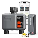 Smart WiFi Water Timer 2-Zone, Sprinkler Timer with Wi-Fi Hub, 2 Outlets Bluetooth Hose Timer with Rain Delay, Wireless Irrigation Timer with Automatic/Manual for Garden/Lawn