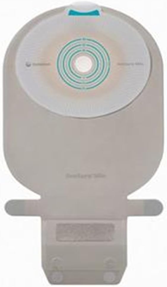 COLOPLAST Mio Soft Convex One-Piece Drainable Pouch (16715), EasiClose Wide Outlet, Transparent, Stomas Up to 1 5/16" (33mm), with Filter, (Box of 10)
