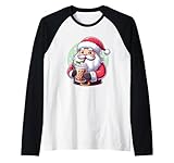 Santa Drinking Bubble Tea Winter Collection