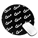 Produktbild Mauspad Angelhaken Bite Me Rutschfeste Gummibasis Wasserdichte Runde Mausmatte für Office Home Gaming Mousepad 4 Stück P