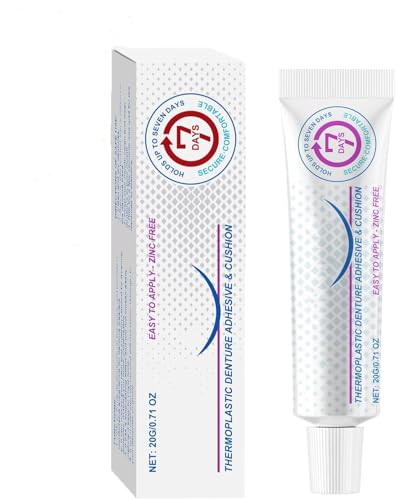 Furzero Denture Silicone Reline Kit,Silicone Reline Denture Set,Adhesive for Teeth Denture,Seurico Thermoplastic Denture Adhesive Cushion,Soft Denture Kit (1 pcs)