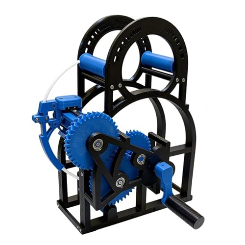 3D Printer Filament Respooler, Manual Spool Rewinder, Industrial Filament Respooler, Universal Wire/Welding Thread Winder, Smooth Rotation, for 1kg Spools, Wire with a Diameter (Blue)