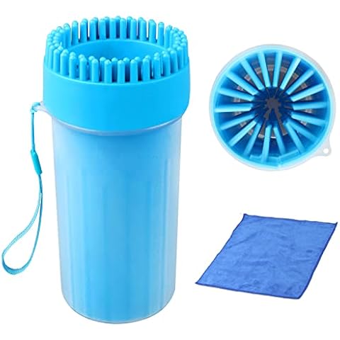 SONEER Pfotenreiniger für Hunde, Tragbare Hundepfoten Reiniger, Silikon Haustierpfotenreiniger Cover