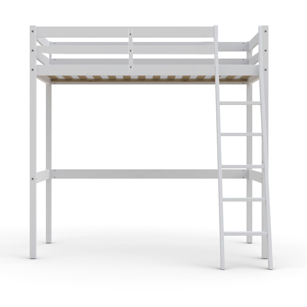 WEBER INDUSTRIES Lit Mezzanine Studio 90x190 + 1 sommier/​Blanc