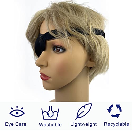 Eye Patches For Adults And Kids, 2 Pcs 3D Eye Patch Black Adjustable Medical Eyepatch For Lazy Eye Amblyopia Strabismus And After Surgery (Right Eye) #TOP2