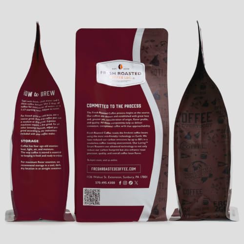 Image of Fresh Roasted Coffee, Decaf Maple Creme Flavored Drip Ground Coffee, Medium Roast, Kosher, 12 oz