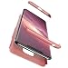 Produktbild TXLING für Huawei Mate 20 Pro Hülle Hardcase 3 in 1 Ultra Dünn 360 Full Body Schutz Schutzhülle Anti-Kratzer Elegant Stoßfest Hart PC Bumper Handyhülle (Roségold) + 1 Stück Schutzfolie