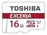 Toshiba Exceria M302 - Tarjeta de memoria (MicroSDHC, 16 GB, UHS-I, Class 10), color blanco