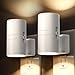 L LOHAS LED Night Light Plug in, Night Lights Plug into Wall, Light Sensor, 0-100LM Soft White 3000K, Dimmable Night Light, Modern Nightlight for Kids Bathroom Hallway Bedroom Kitchen Stairway, 2 Pack