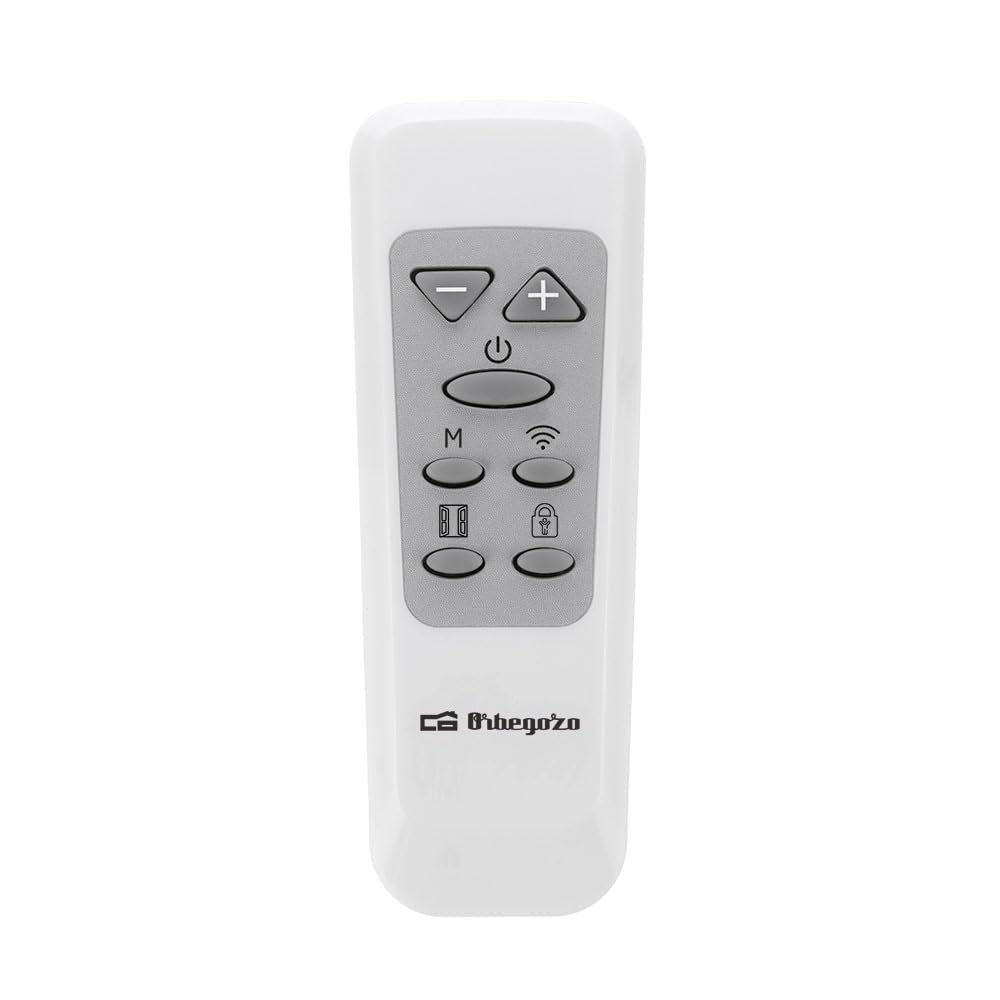 Orbegozo RRW 805 Emisor Térmico, 800W, WiFi, 5 Elementos, Programación Diaria y Semanal, Mando a Distancia, Display LCD, Control Táctil, Sin Aceite, Negro