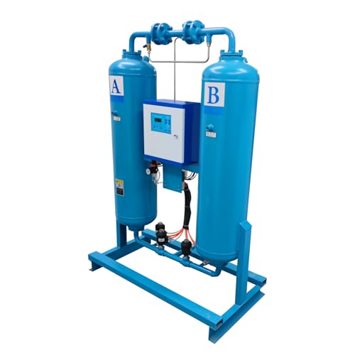 Yokoma Heatless Adsorption Dryer Compressed Air Dryer Twin-Tower Adsorption Drying 110V 1000W Applicable to Electronics Instruments Chemical Industry