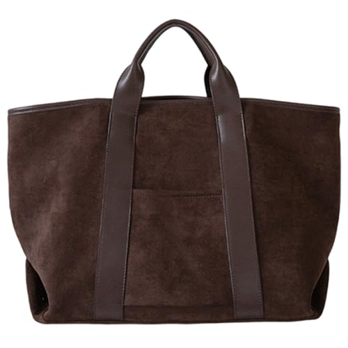 Sac fourre-tout en daim marron : la solution extra large contre le manque de place - 5