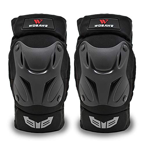 Lixada Rodillera Motocicleta Espinillera Protectores de Rodilla Codos con Panles y Cintas para Patinar Snowboard Esquí para Adultos Adolescentes