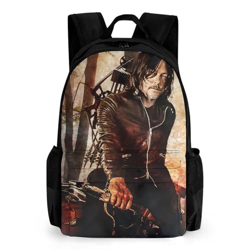 Daryl Dixon-Chapel Roan Lightweight Casual Travel Backpack - Laptop Backpack for Men, Women | Modern Book Bag for College, School And High School Teens 42x30.5cm